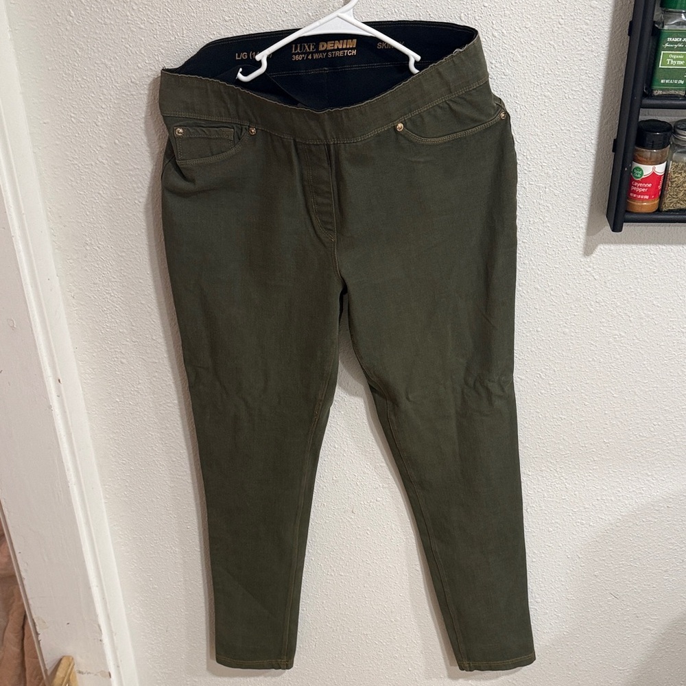 Women's Olive Jeans
